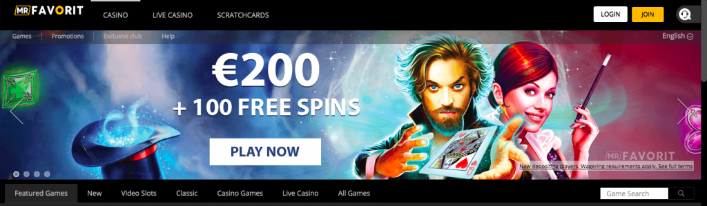 Mr Favorit Casino Welcome Bonus