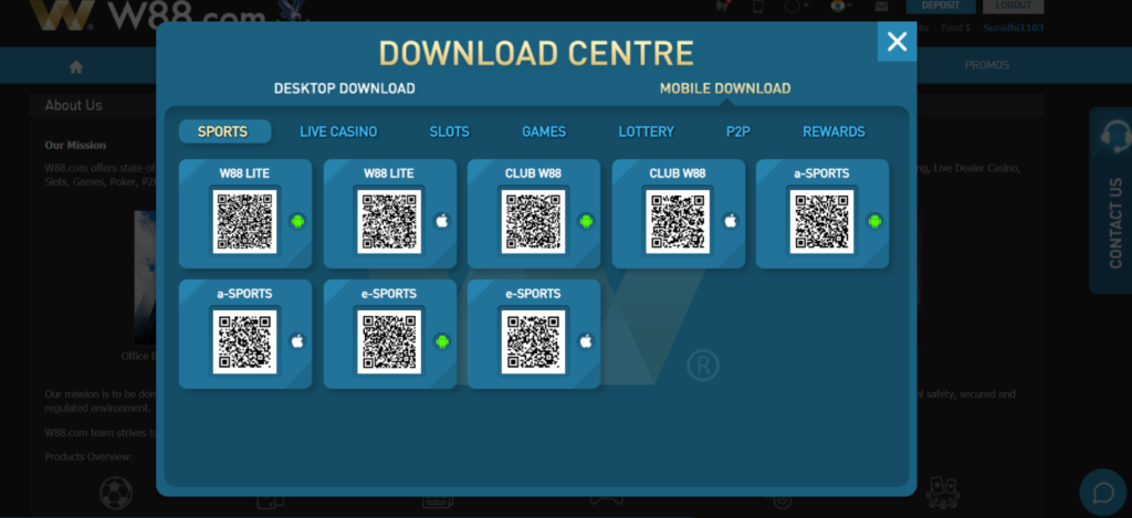 download centre w88