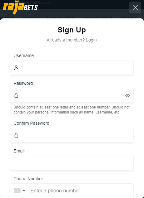 Signup Process and Login