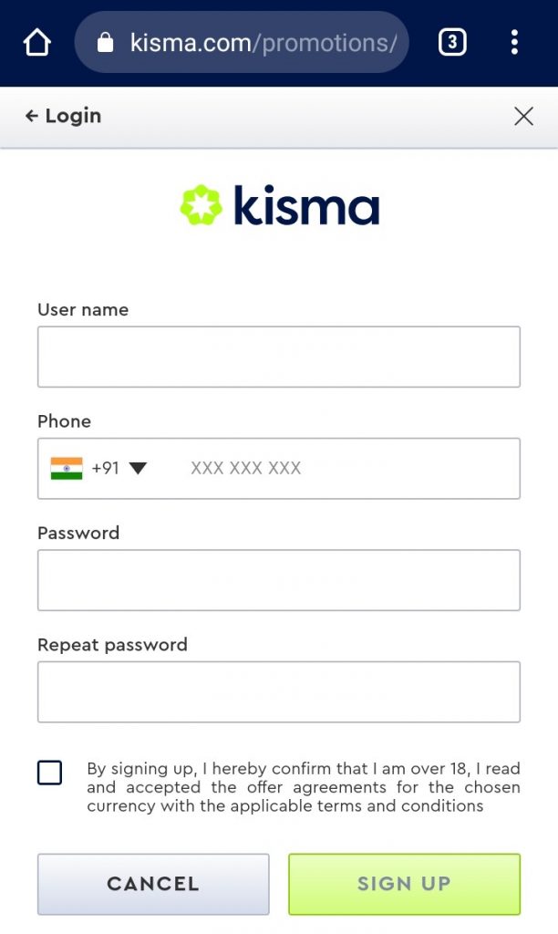 Sign Up and Login Process kisma