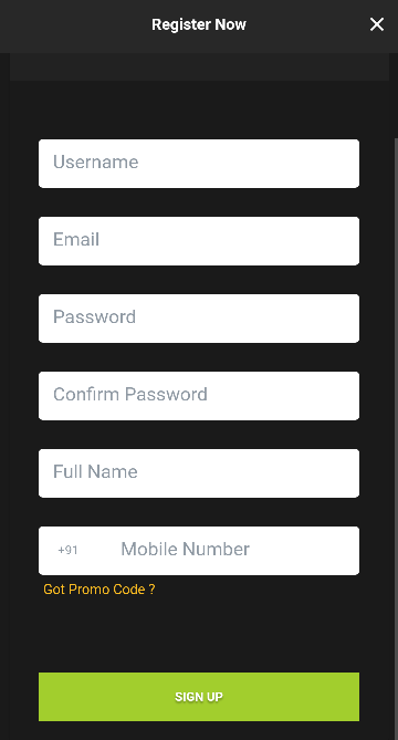 Signup Process and Login at JeetWIn