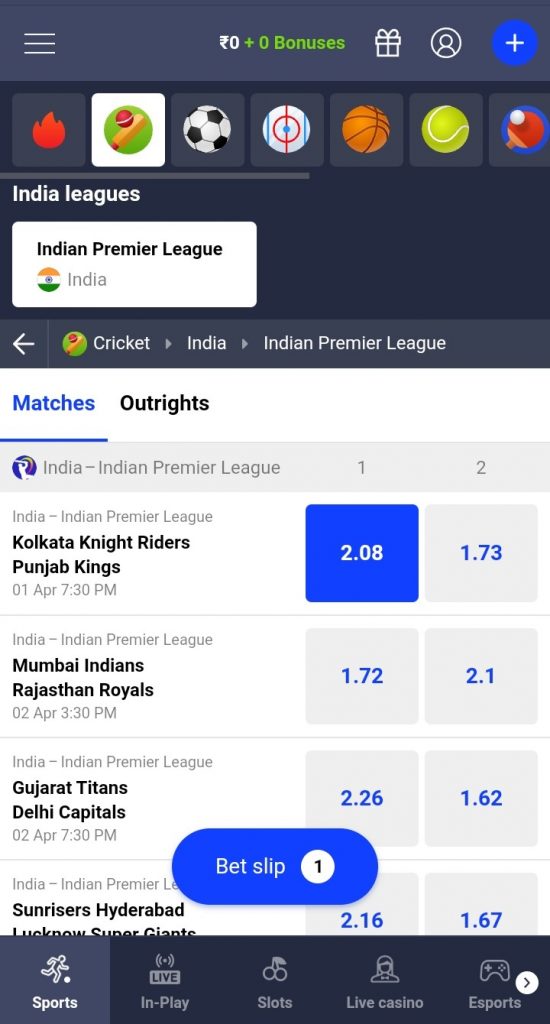 How to Bet cricket at Betmaster