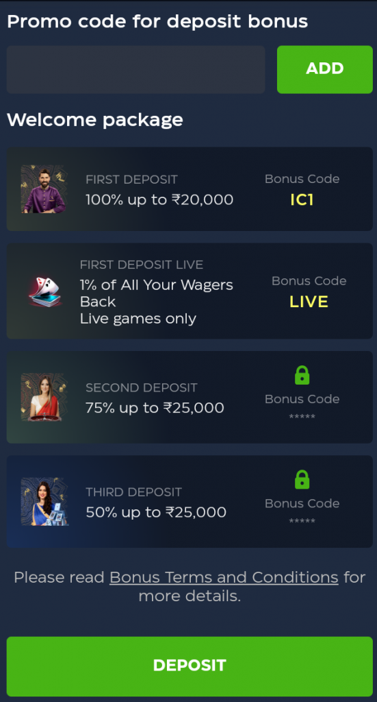 Welcome Bonus on Jeetcity