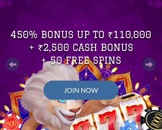 Welcome Bonus on White Lion Casino