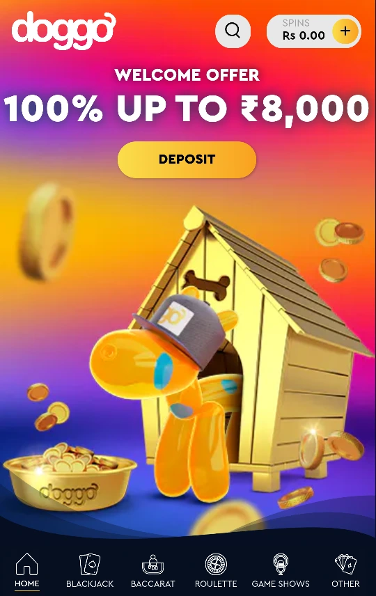 Welcome Bonus on Doggo Casino