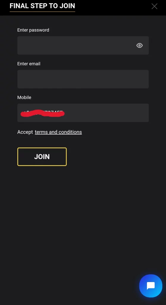 Screenshot of Sign Up Process and Login at 24Betting