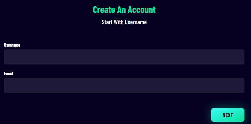 Vegaz Casino create account