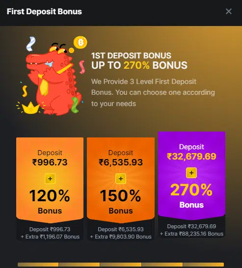 Deposit Bonus at BC.Game 