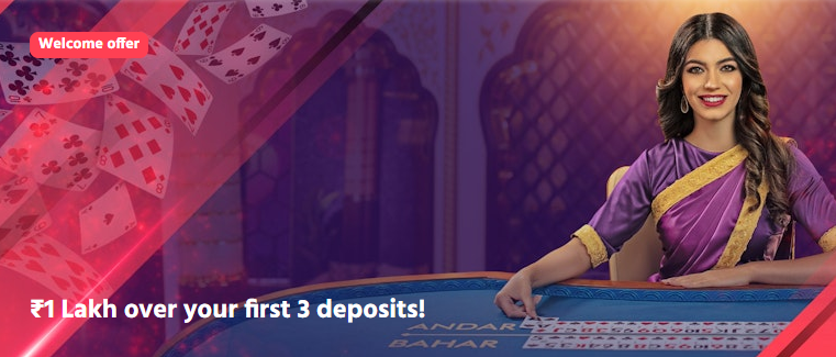 Screen Shot of Welcome Offer at Bigbaazi casino