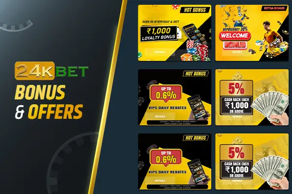 Welcome Bonus & Offers at 24kBet